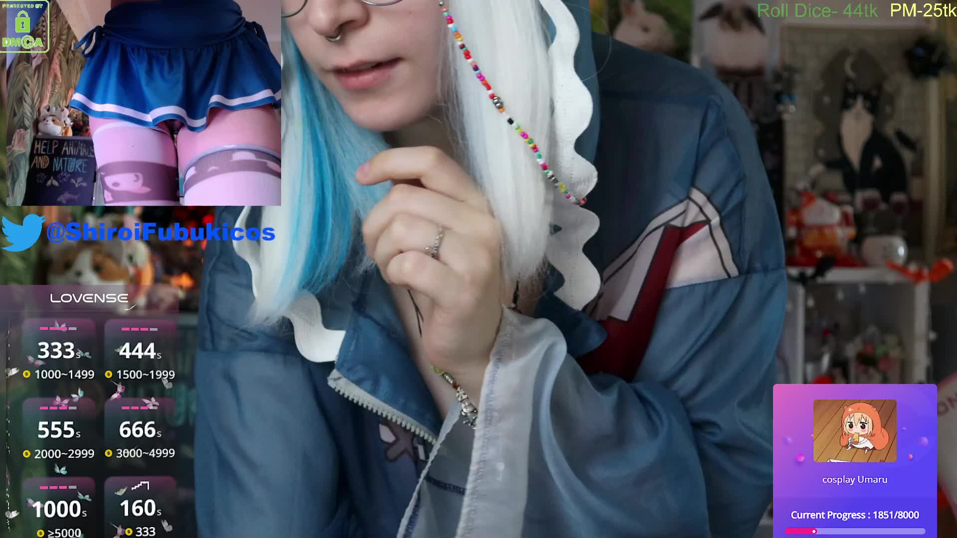 cute swimsuit- Gawr Gura, Striptease dancing and Completely naked, 2 cameras, nipple clamps, masturb - Vídeo de ShiroiFubuki, modelo de vídeos