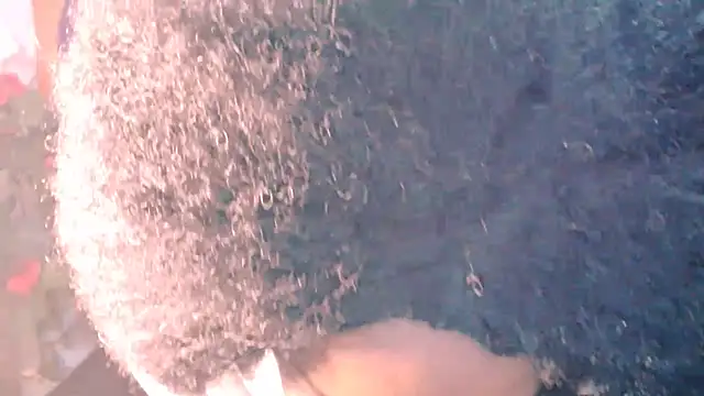 smell sexy big afro cum on my big hair - video by Ebonystormxxx cam model