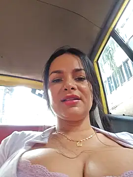 Fantasy of tits in taxi and public bathroom