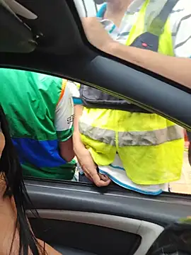 Two strangers in my car, Finger Pussy touches Titis, while another stranger watches from the window - video av CataleyaRusso cam model