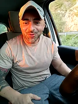 cumshot in the car on the street - video by toro23xxxl cam model