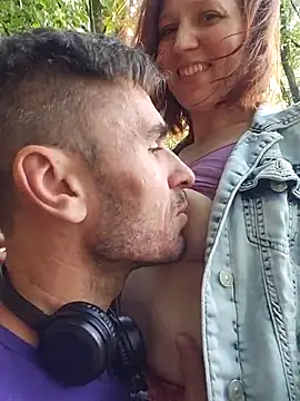 Rubbing, sucking  and licking  my nipples  with... - video by Exhibitionsplit cam model