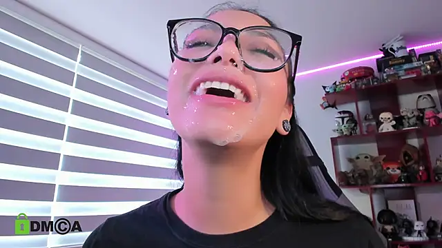 A LOT SPIT ON FACE N TITS