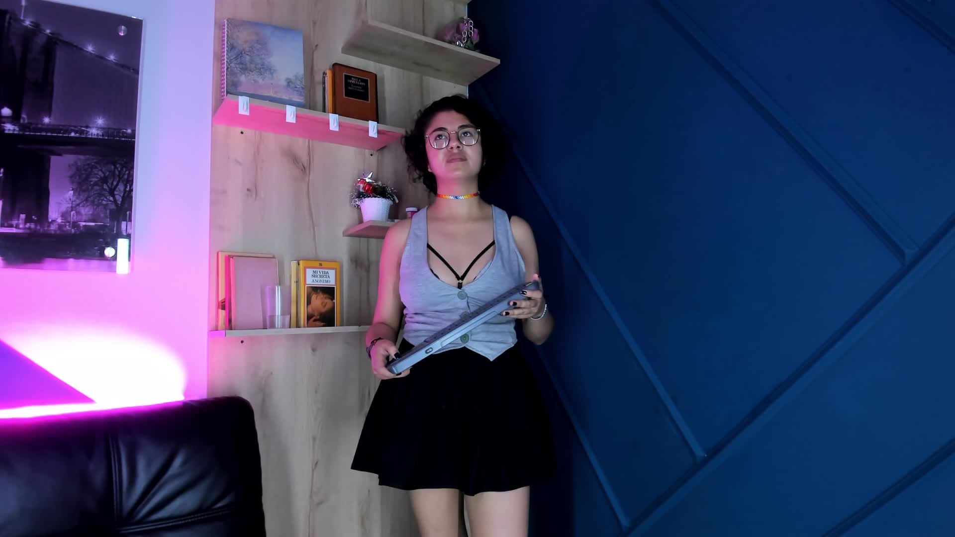 Oil in my boobs - video by Amareto_ cam model