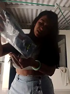 I was at a friend's house and unexpectedly received a delivery with very little clothing.