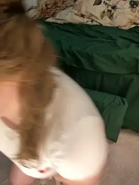 233) TS - Dildo BJ With Pillow Hump (Dildo In Pussy) - video by GingerSnap33 cam model