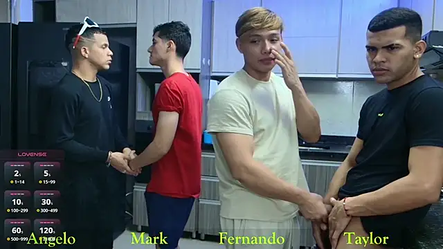 4 sexy guys having sex in the hot kitchen - vídeo de la modelo de cam Boysgang_sex