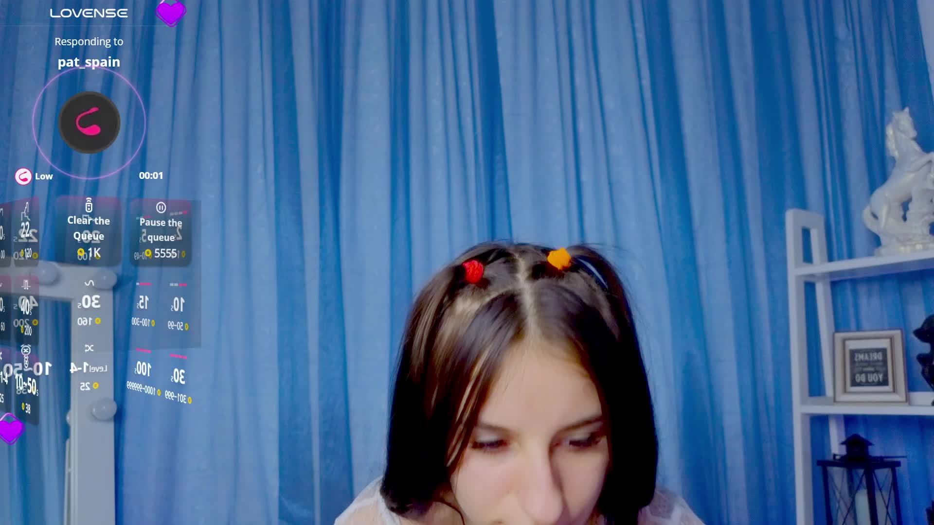 Transparent lingerie, dildo sucking, masturbation, orgasm. Close-up of tits and pussy. – video od webkamerové modelky _Nika_Kik