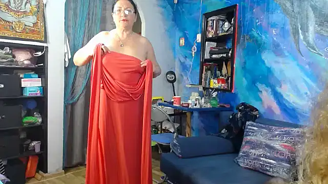 Whales Mural Room Camshow Take 2 - video by Helen1974 cam model