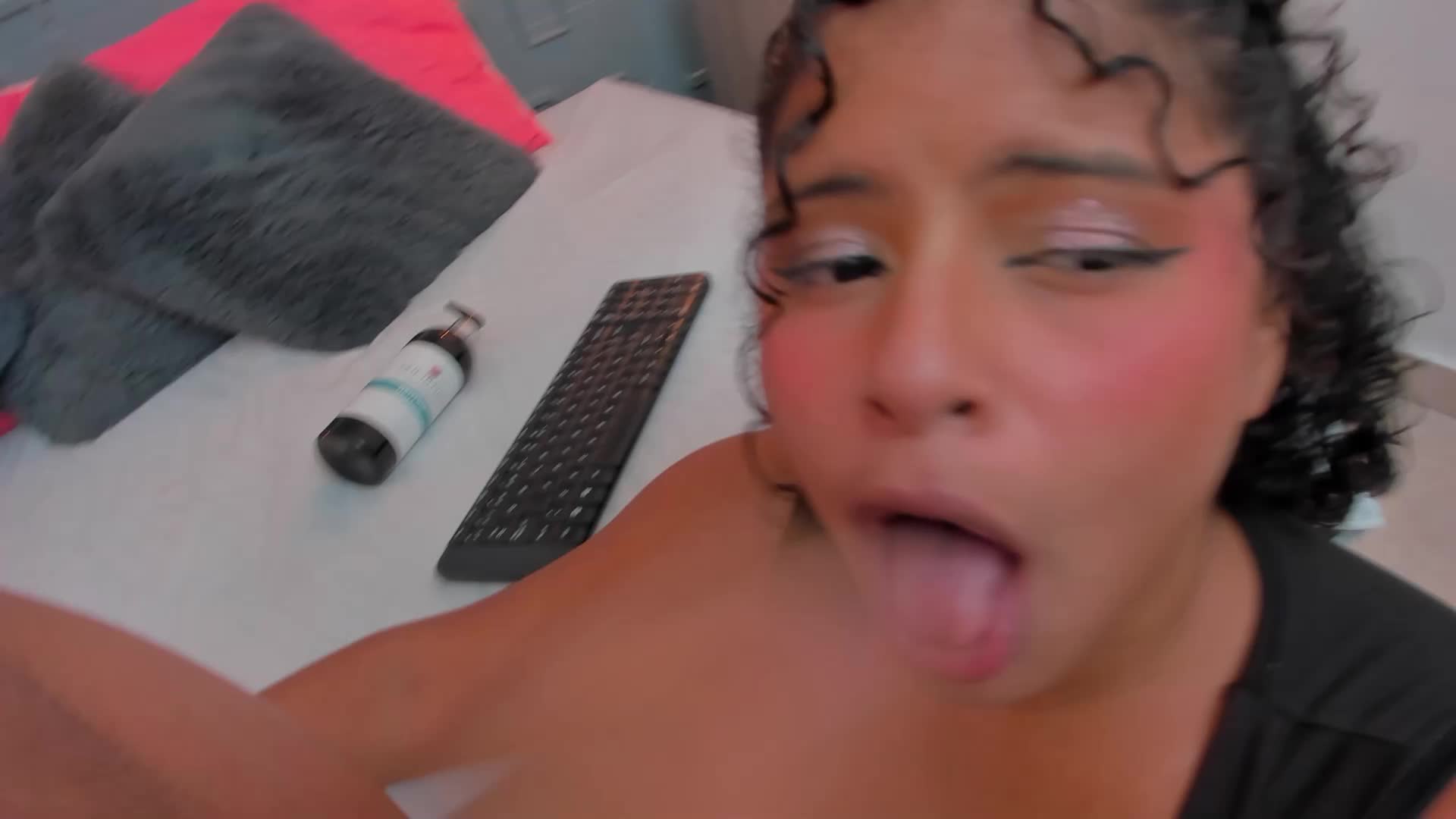 ahegao face with your cock in my mouth cum in me mouth