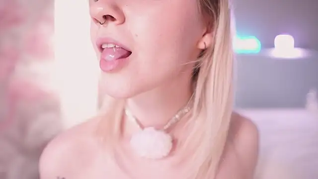 Fake sperm on my long tongue