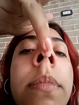 LOL Nose Fetish - video by Rousse_Collinss cam model