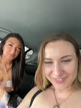 Hot couple show in the care - video by RuslanaXX cam model