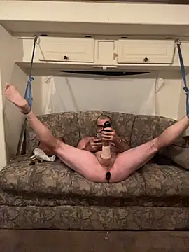 Butt plug, playing with my cock