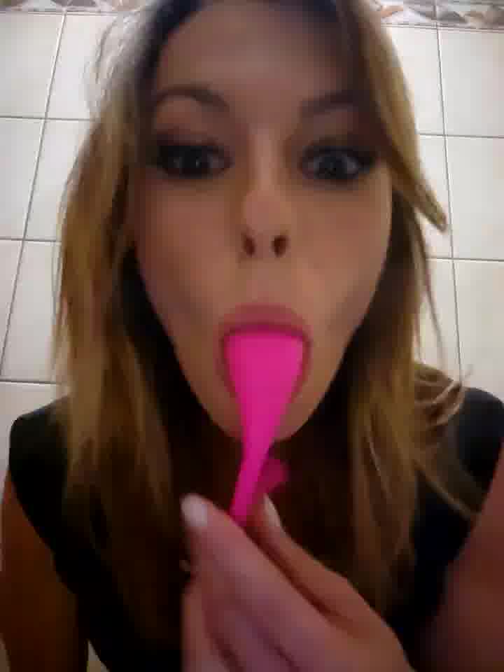 Naughty fingers in public bathroom