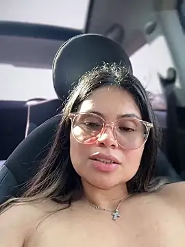 Risky nude with clamps