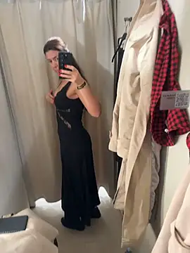 Striptease/finger ass/squirt in fitting room💦😈