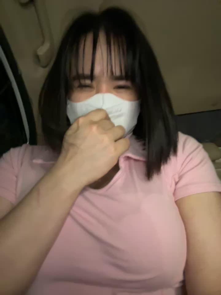 Ahegao in car... hot show - video oleh model kamera May-Squirt