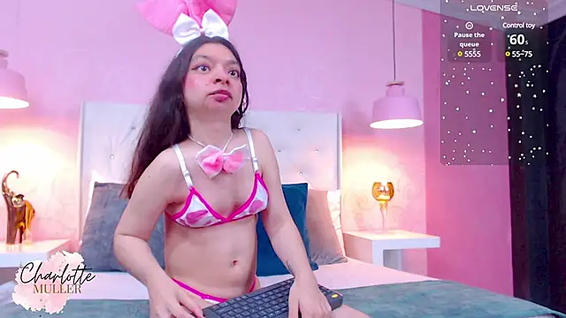 sweet and naughty pink girl - video by CharlotteMuller cam model