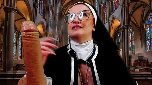 Your sexy nun suckin and fucking their pussy🍆💦 - video by helenas_fantasy cam model