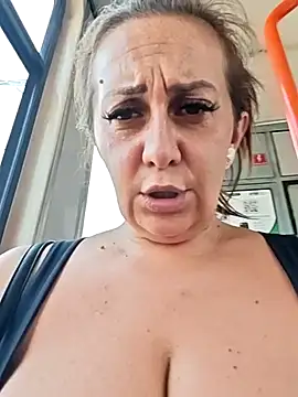 hot me play in tram. street mmm - video by AvaDivaMilf cam model