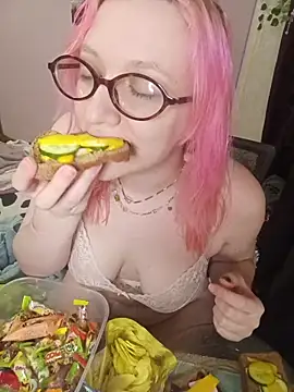 Gorging myself for you on camera, fetish