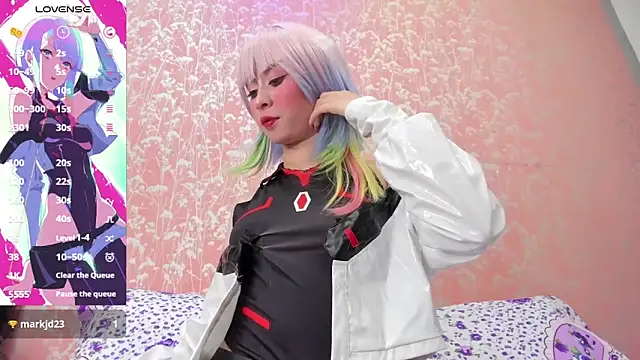 Lucyna strips and fucks her hairy pussy - video by NEZUKO_MITSURI cam model