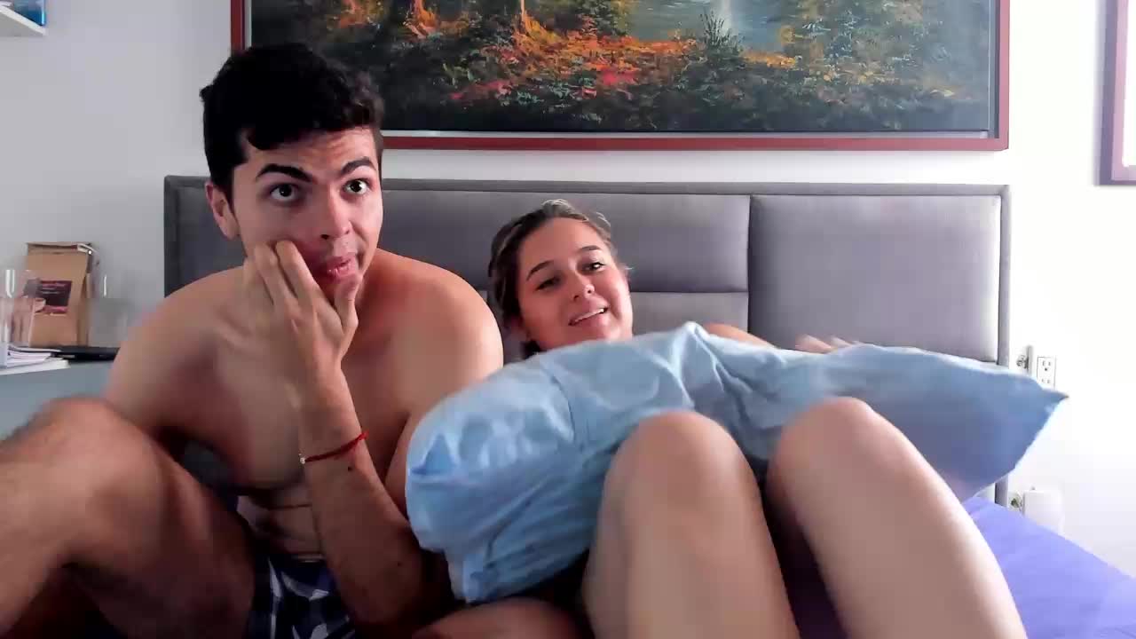 Playing with my boobs and showing my pussy and deep kiss - video by AngelaMax1 cam model