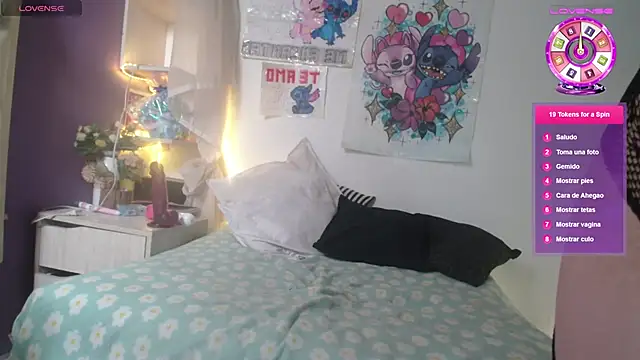 dildo purple double penetration orgasm - video by Ingrid_Casas cam model