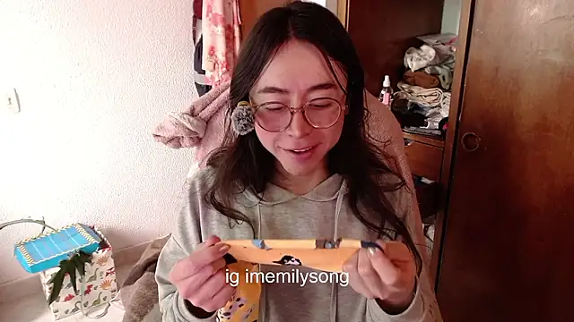 playing with my sucks aroun my girlycock - video by emily_pearl_ cam model