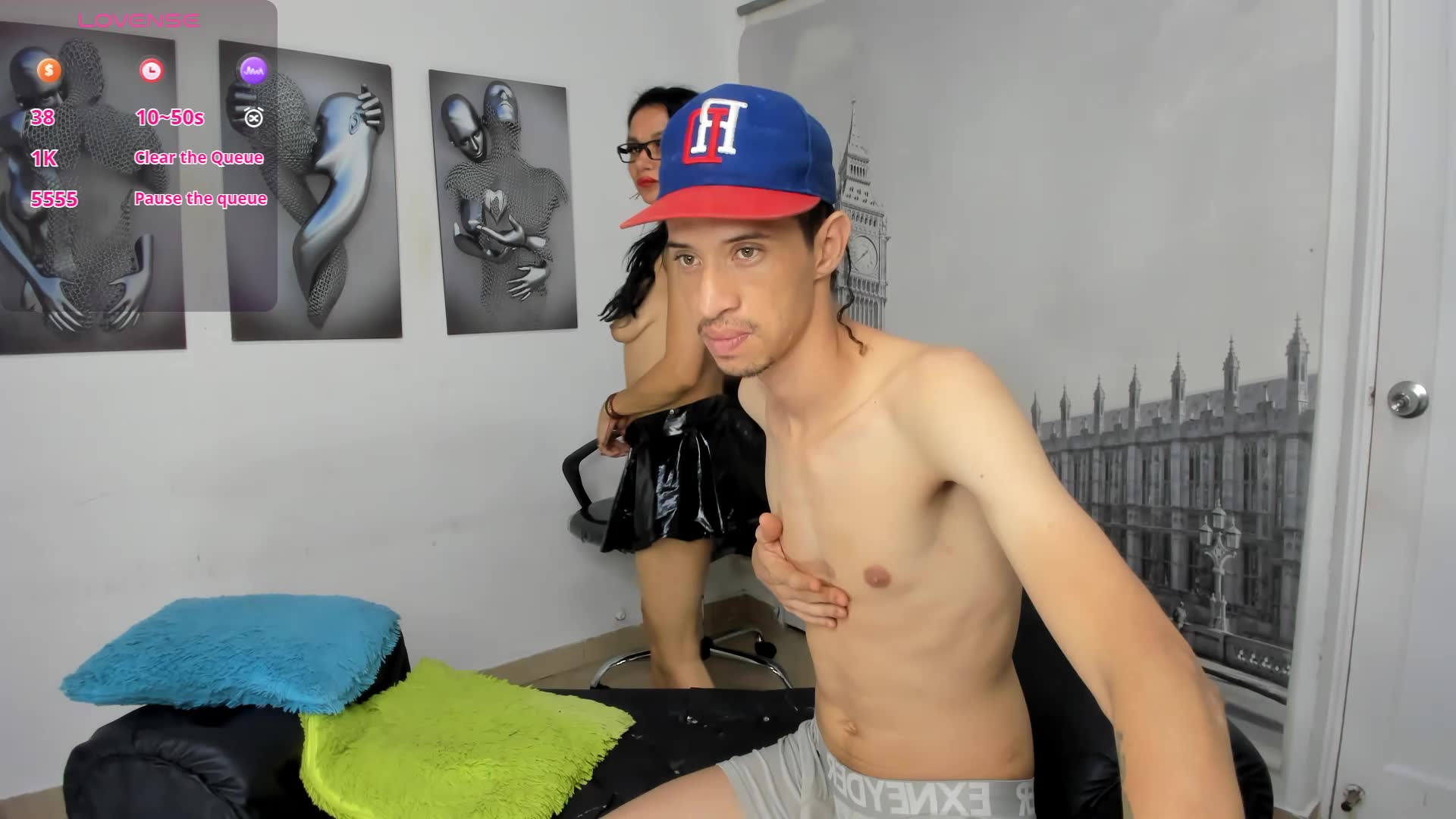 reverse anal sex and cum on face - vídeo de la modelo de cam master_and_sumisse