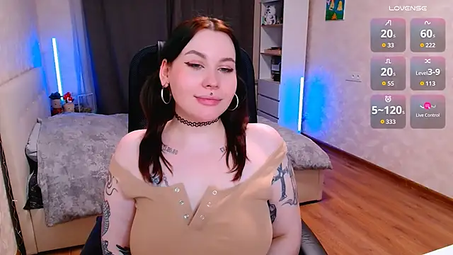 I show my boobs, armpits and twitch my nose hehe