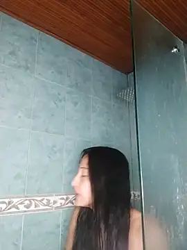 hair bath and fingers in pussy