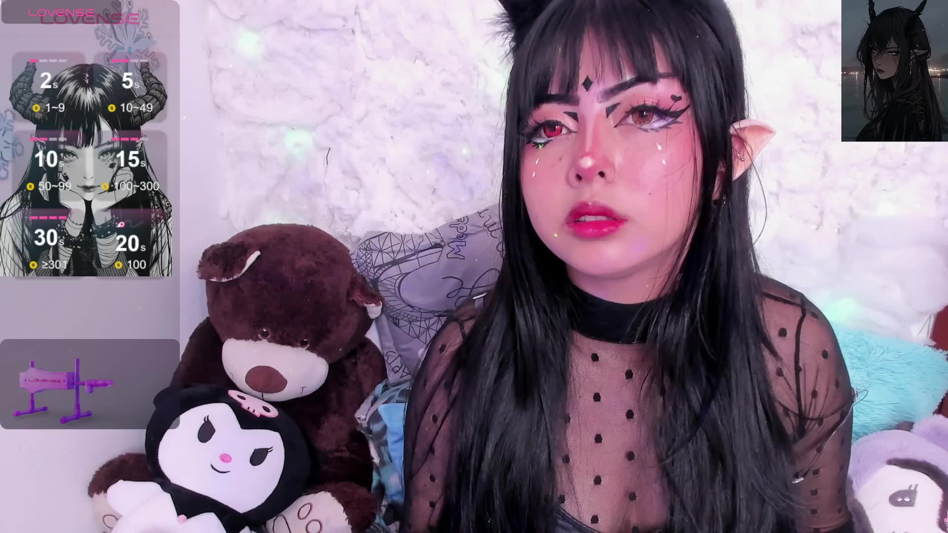 Demon cosplay masturbating 😈