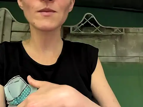 Outdoor pussy fingering, big squirt in your face and doggy, tit milk squirting