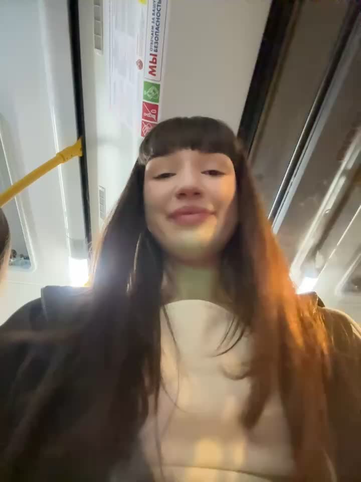 Topless ahegao on the street and in the bus - video by Sophie_Avory cam model