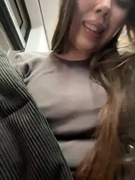 Playing with big boobs on the bus 💦