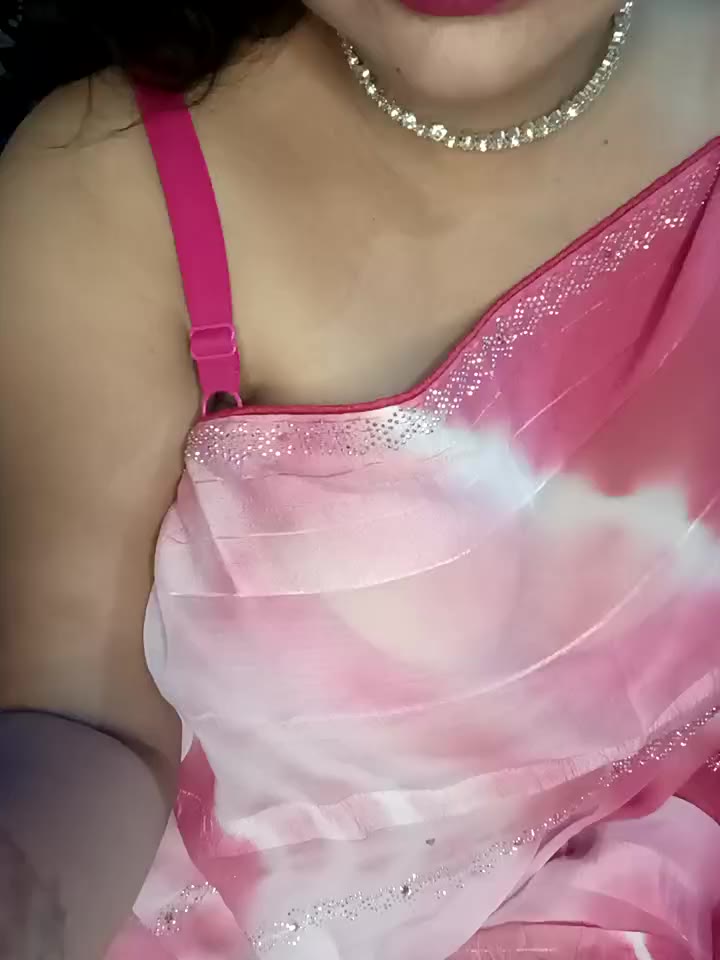 in pink saree shw