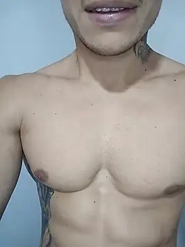 Flexing a little and exercising with my hard cock