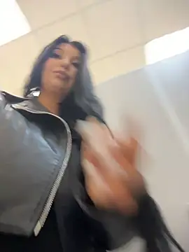 sexy😈 striptease in public restroom & fuck fuck tight pussy💦