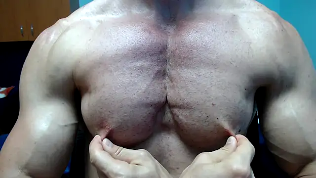 nippleplay and jerk - clip cu flexforyou model videochat