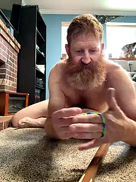 Playing with cue stick and pool ball in ass - video by Redfurr69 cam model