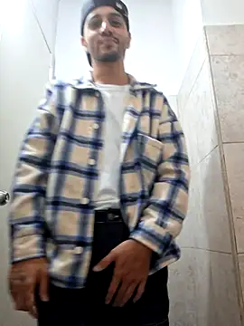 Jerk off in the bathroom