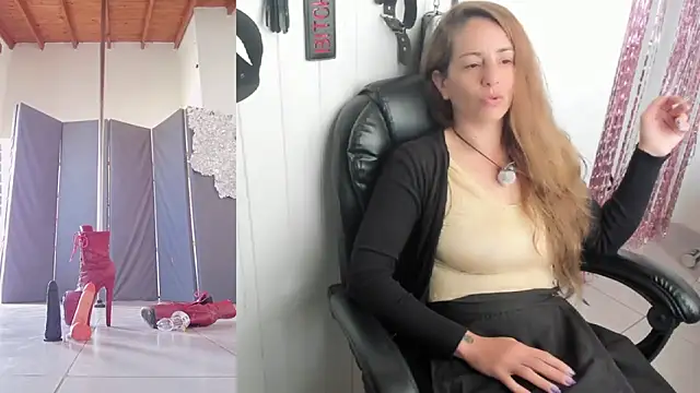 Fake Alpha male humilliated in private Argentinian looser - video by DommePoleDance cam model