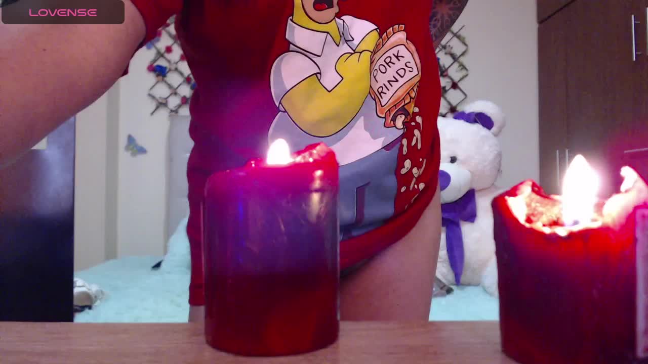 hot candle on my tits and ass 🔥😜