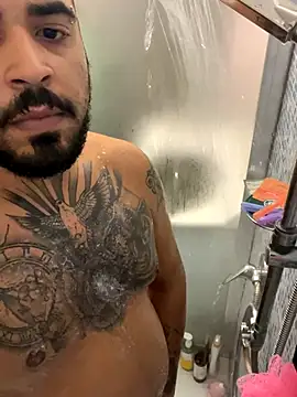 Doccia 2 con calzino - clip cu ILbrasitaliano model videochat