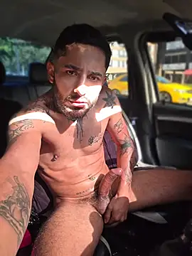 I fuck my ass with a dildo in the car on the avenue and I cum in spurts