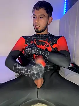 Black Spiderman Cum– Anthony-Martin kameramodell videója