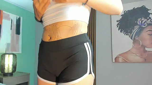 shorts, big ass, blowjob, finger in pussy, doggy style, cum in pussy