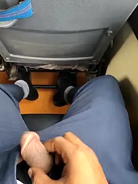 Playing with my dick in bus full of colleagues - video by Risky_adventures cam model